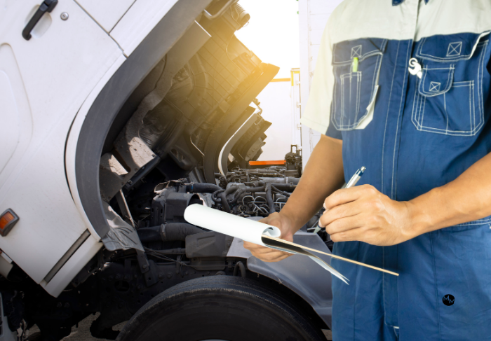 dot inspections white trucks700x487 - Truck Repair | Redrock Garage dot inspector white trucks