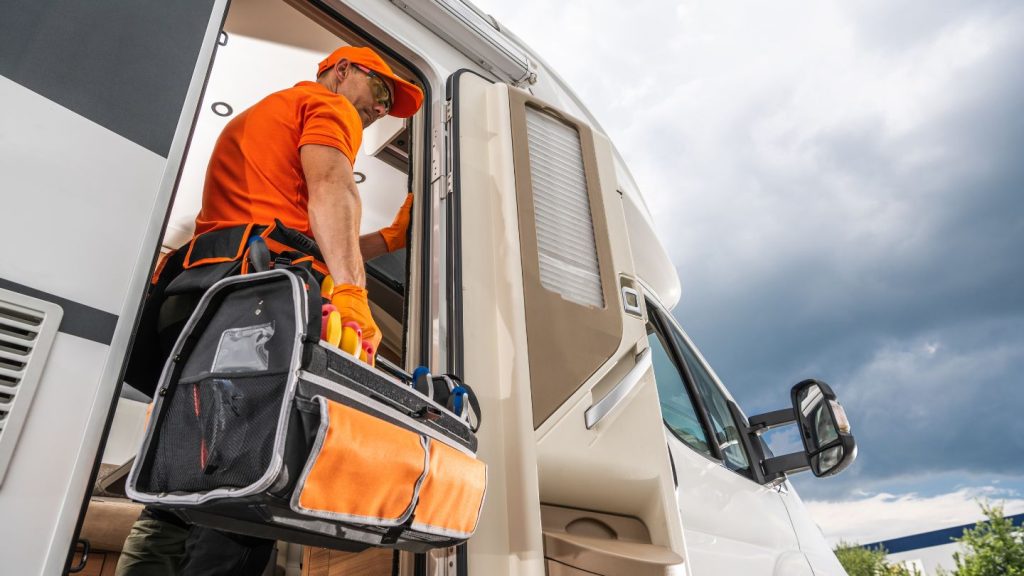 Professional mobile RV repair technician